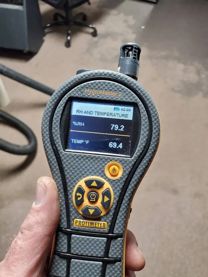 Moisture meter humidity assessment for Fire & Smoke Damage Restoration in Ottawa